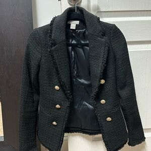 Black tweed blazer